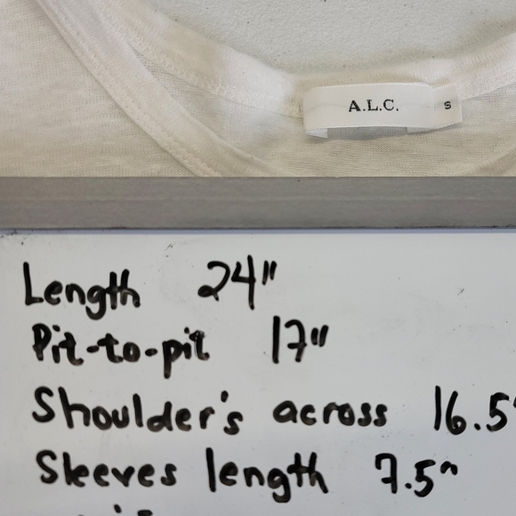 A.L.C linen elevated basic shirt - Picture 9 of 11